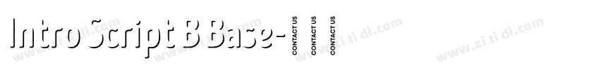Intro Script B Base字体转换